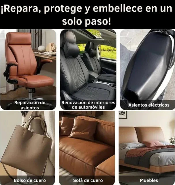 Rollo de Cuero Adhesivo Premium – Renueva y repara en segundos