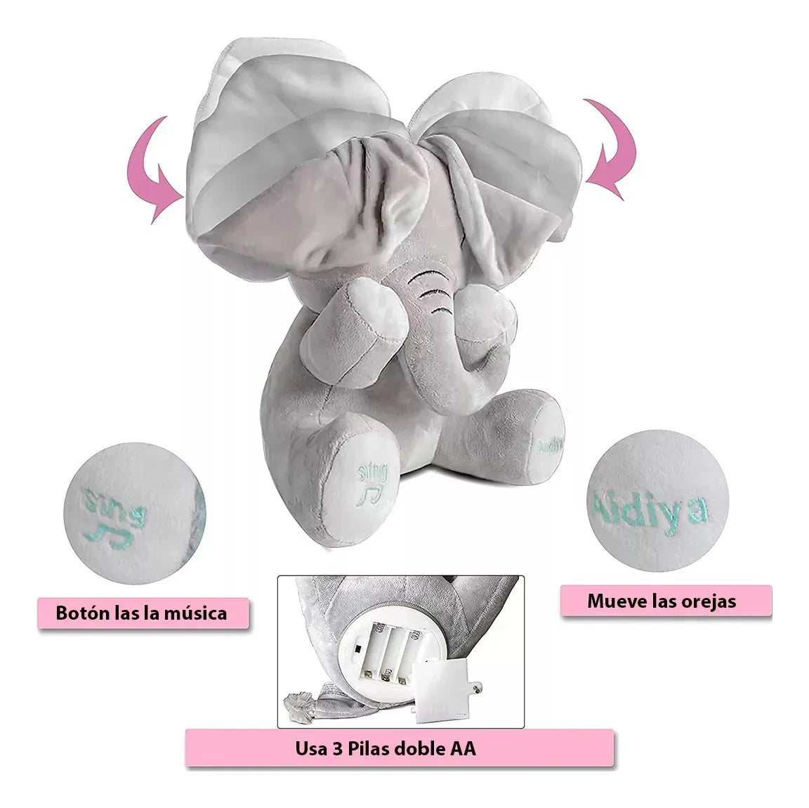 Elefante Interactivo ‘Peek-A-Boo’