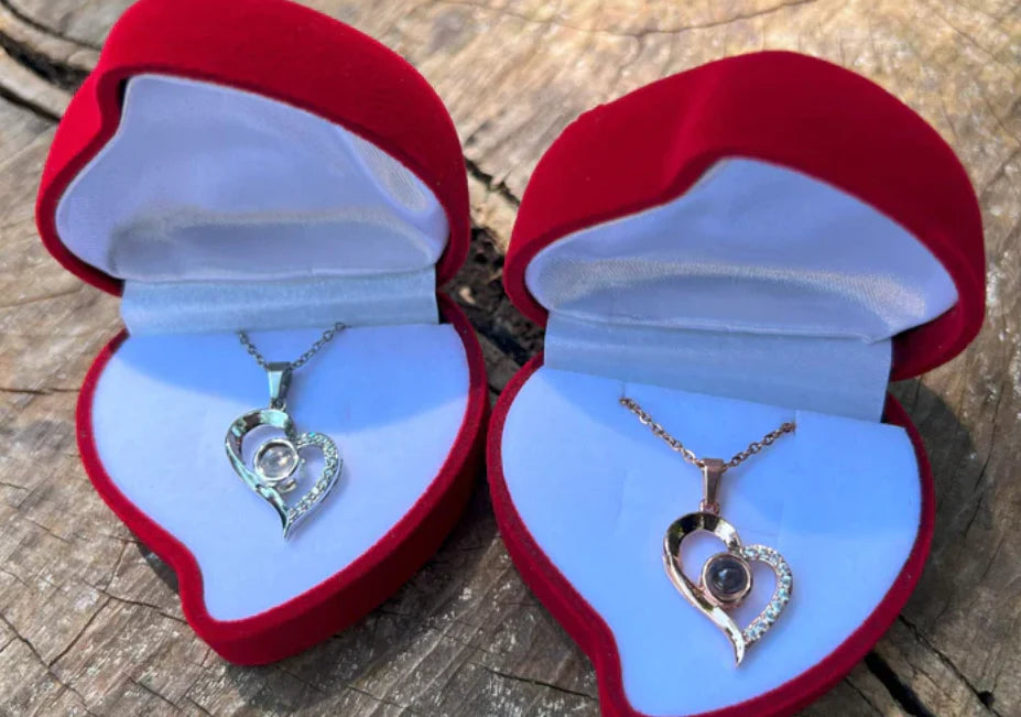 Collar Te Amo 100 Idiomas + Caja Lujo