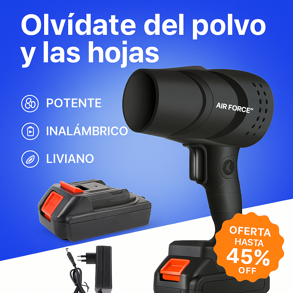 Air Force™ — El soplador inalámbrico que limpia en segundos