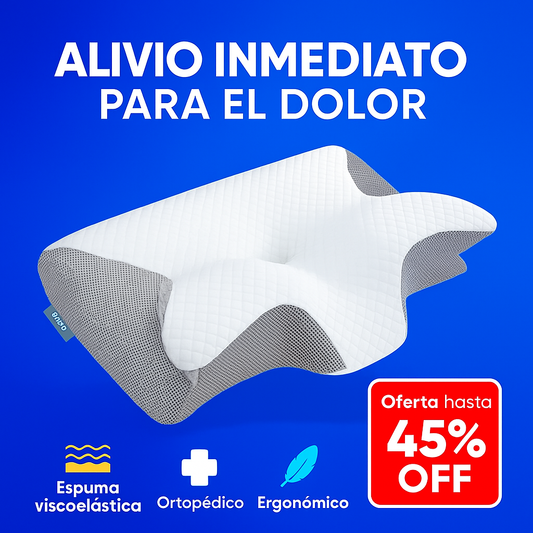 Almohada Ortopédica Ergonómica – Duerme Mejor, Despierta Sin Dolor