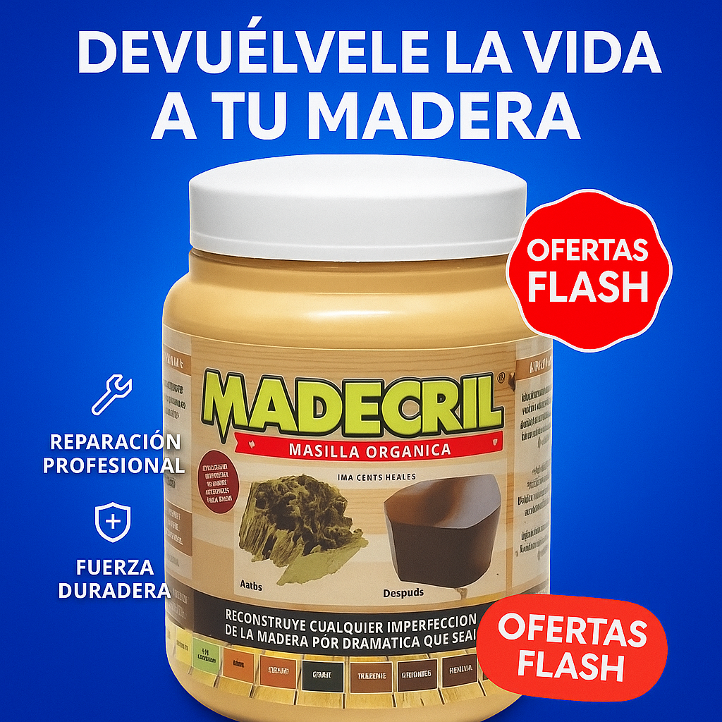 Resina Madecril – Repara y protege tu madera como un profesional