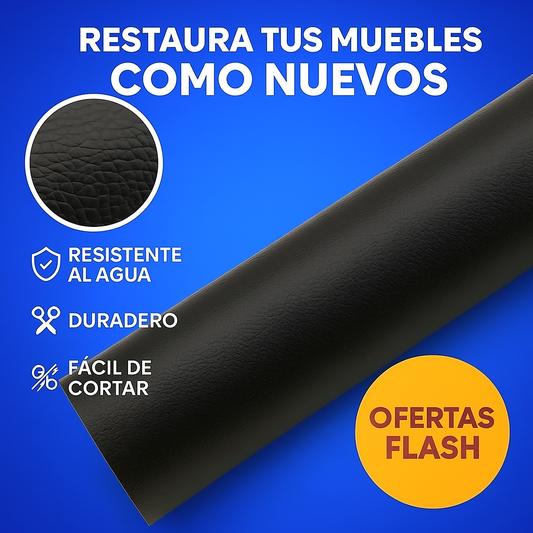 Rollo de Cuero Adhesivo Premium – Renueva y repara en segundos