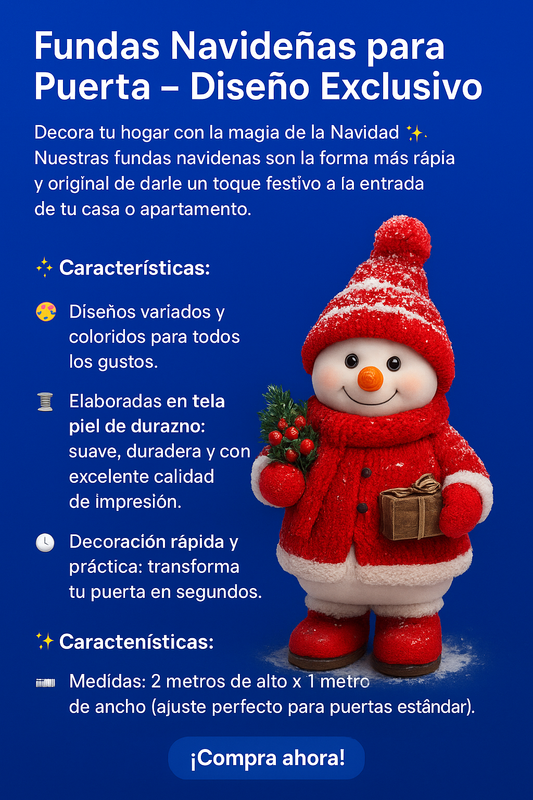 Funda Navideña de puerta