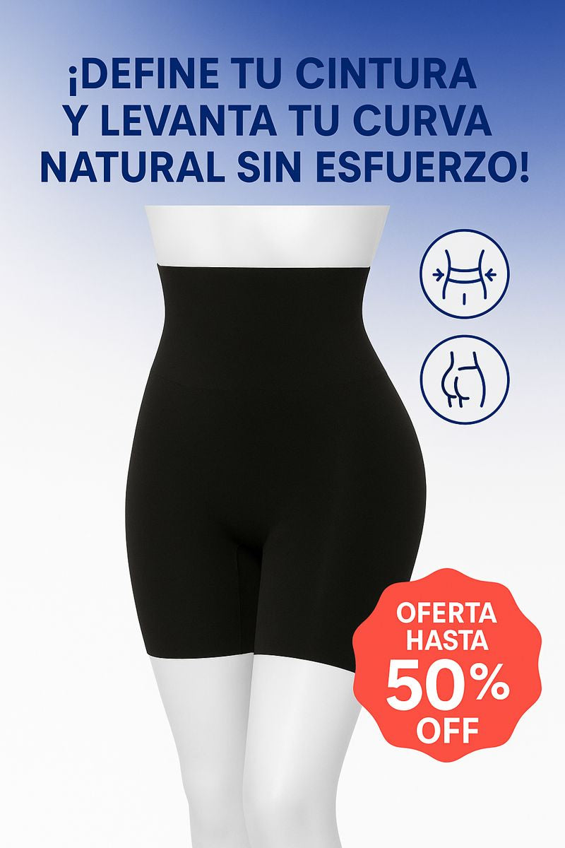 CurvyFit Shorts: Control de Abdomen + Levanta Cola