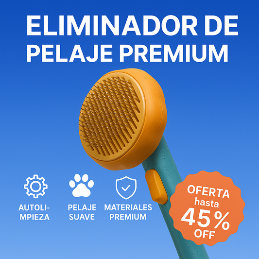Cepillo premium para pelo de mascotas: suave, eficaz y duradero