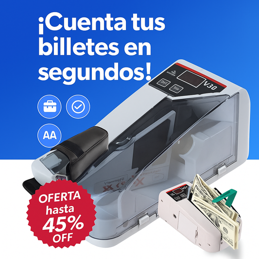 Cuenta Billetes Portátil Pro – Ahorra horas, elimina errores y domina tu caja