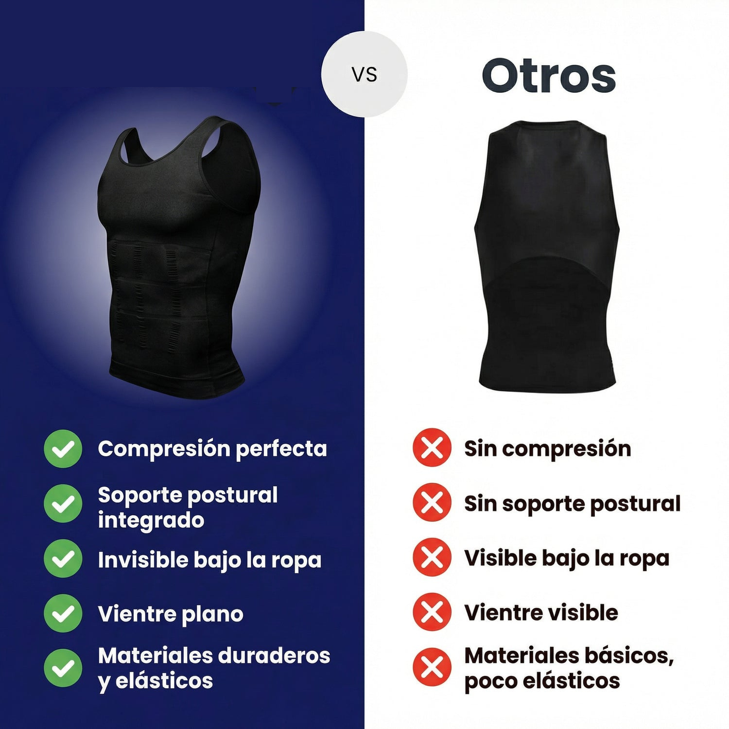 2X1 Camisilla SculptFit™ | Compresión Premium