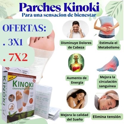 Parches Kinoki Naturales 3X1 🍃