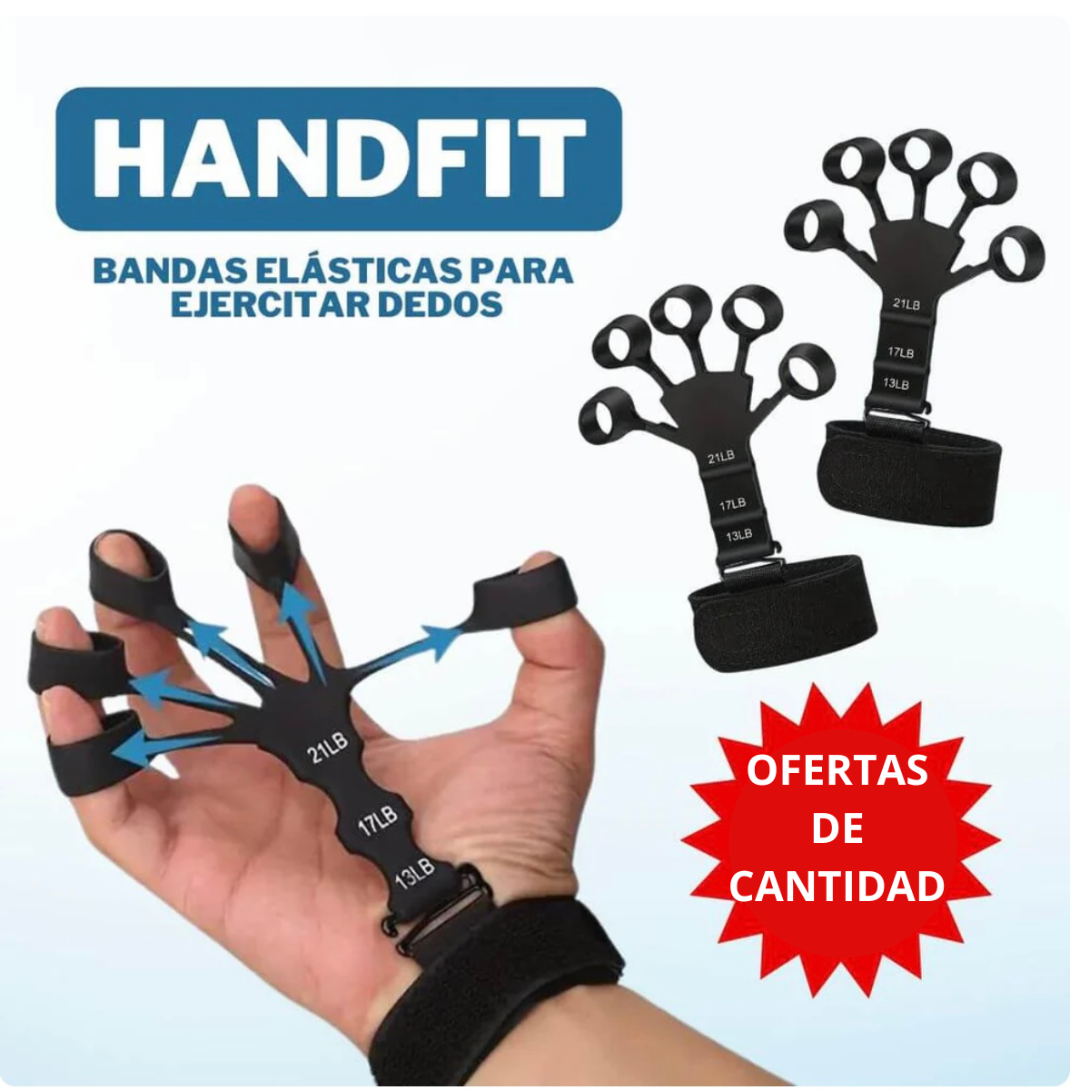Ejercitador HandFit: Para salud en las manos y brazos