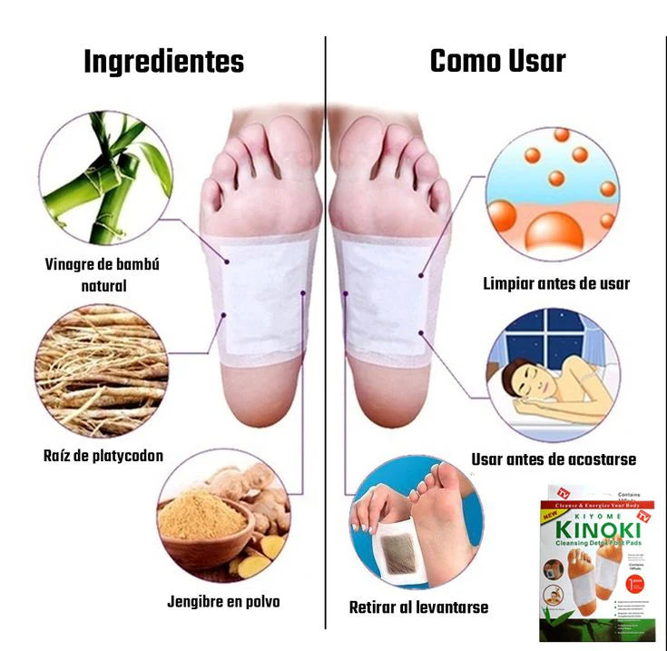 Parches Kinoki Naturales 3X1 🍃