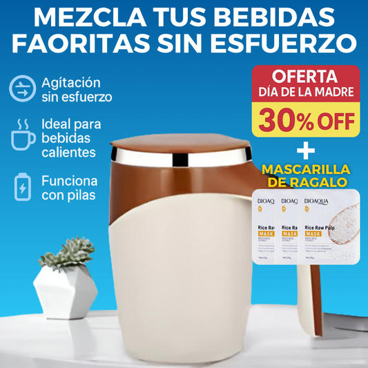 Taza Mezcladora: 30%OFF + Mascarilla de Arroz Bioaqua