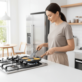 Sartén 4 en 1 Antiadherente – Cocina fácil, rápida y sin mezclar sabores